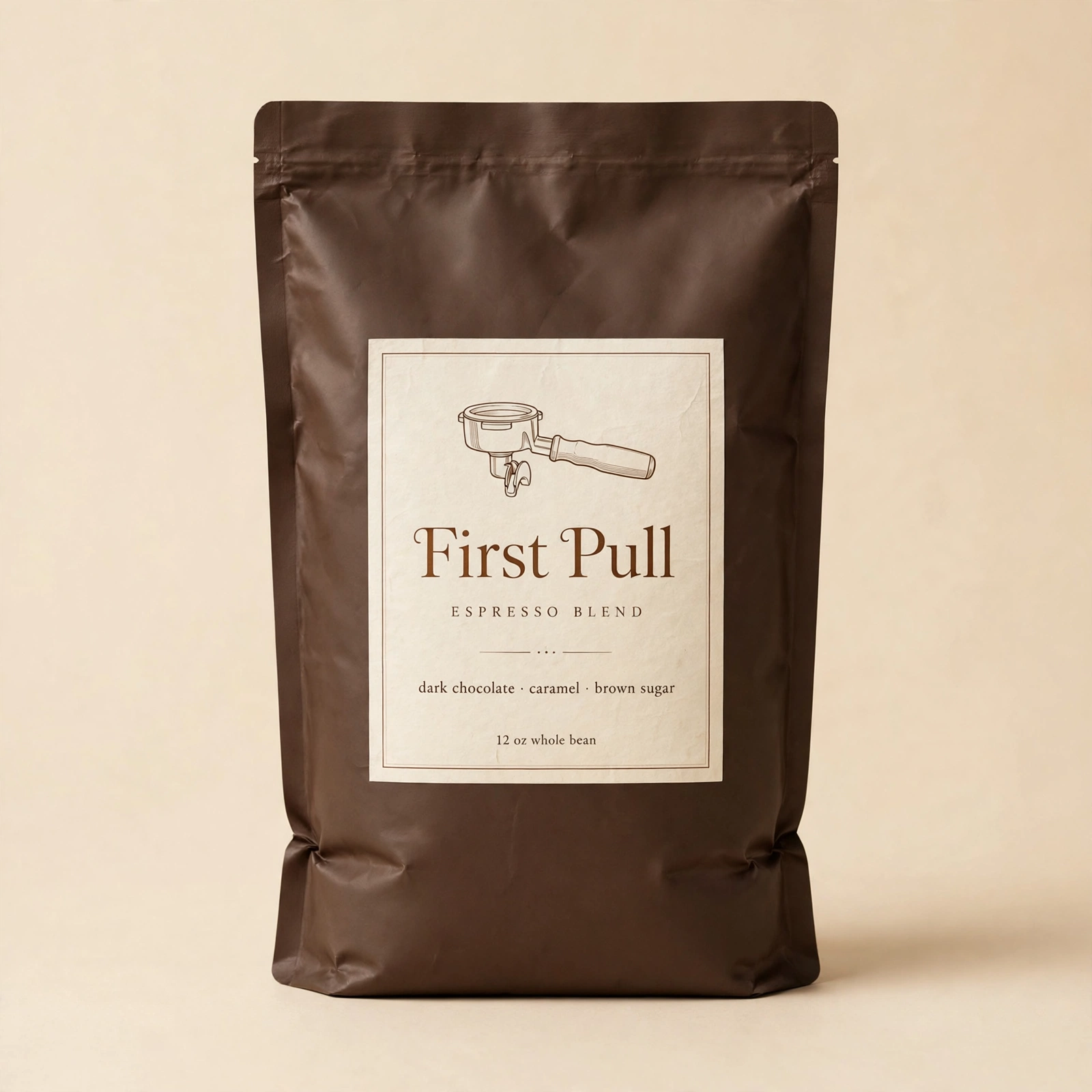 First Pull Espresso Blend 12 oz coffee bag